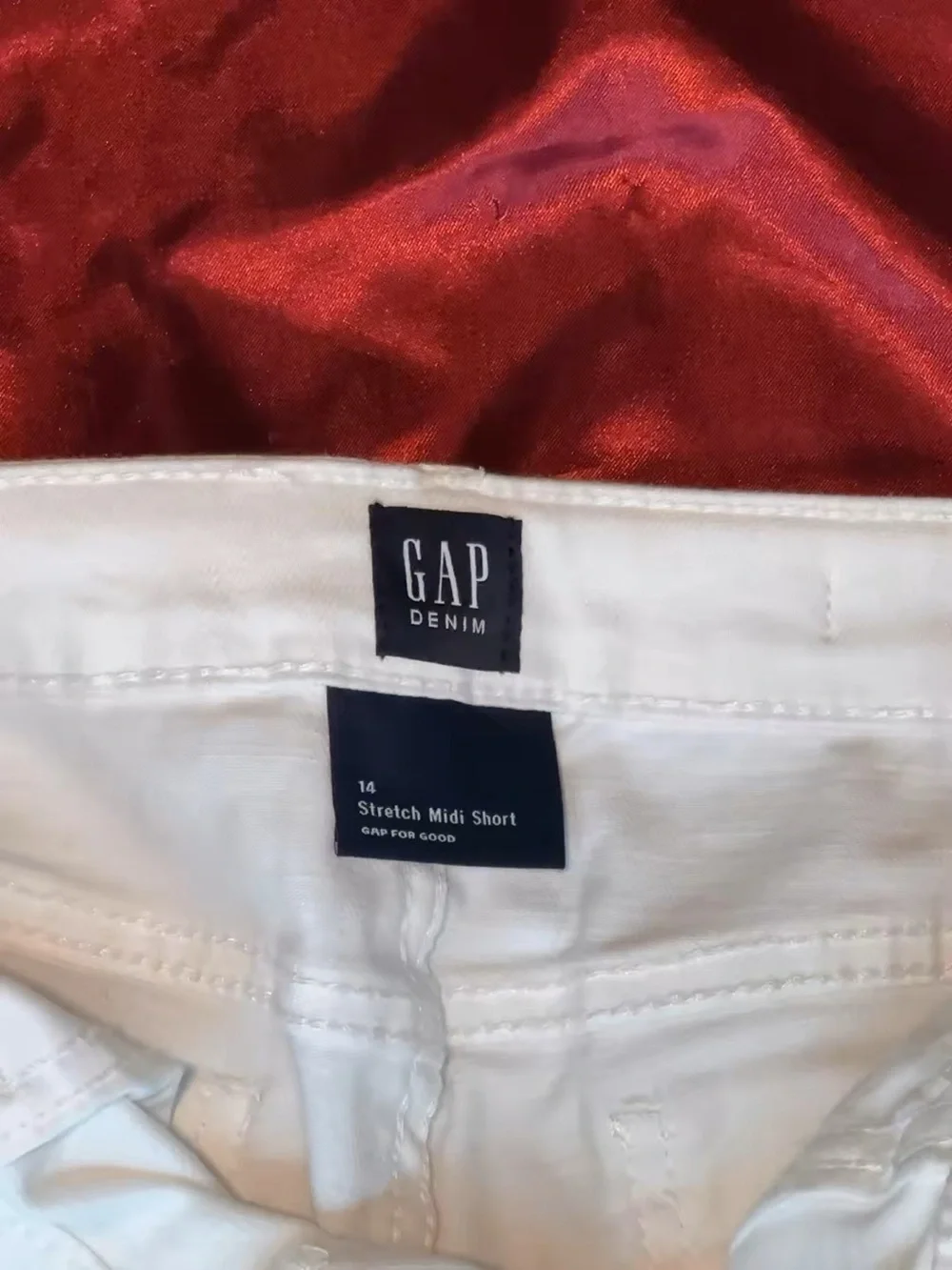 GAP White Cuffed Kids Shorts